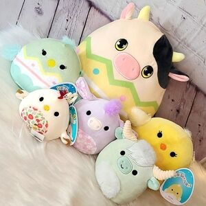 🆕️Squishmallows Farm Friends LOT BUNDLE OF 6 Collectible Plush Stuffed Kellytoy